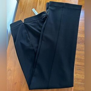 White House Black Market Elegant Black Straight Leg Trousers